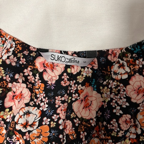 SUKO JEANS Moto Biker Jacket Stretch, Size M - Picture 8 of 10